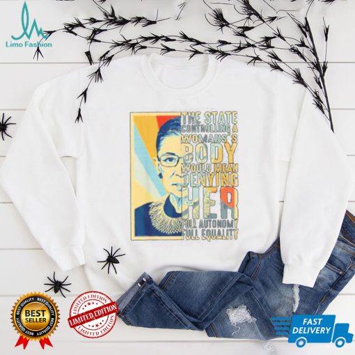 Ruth Bader Ginsburg My Body My Choice Vintage T Shirt