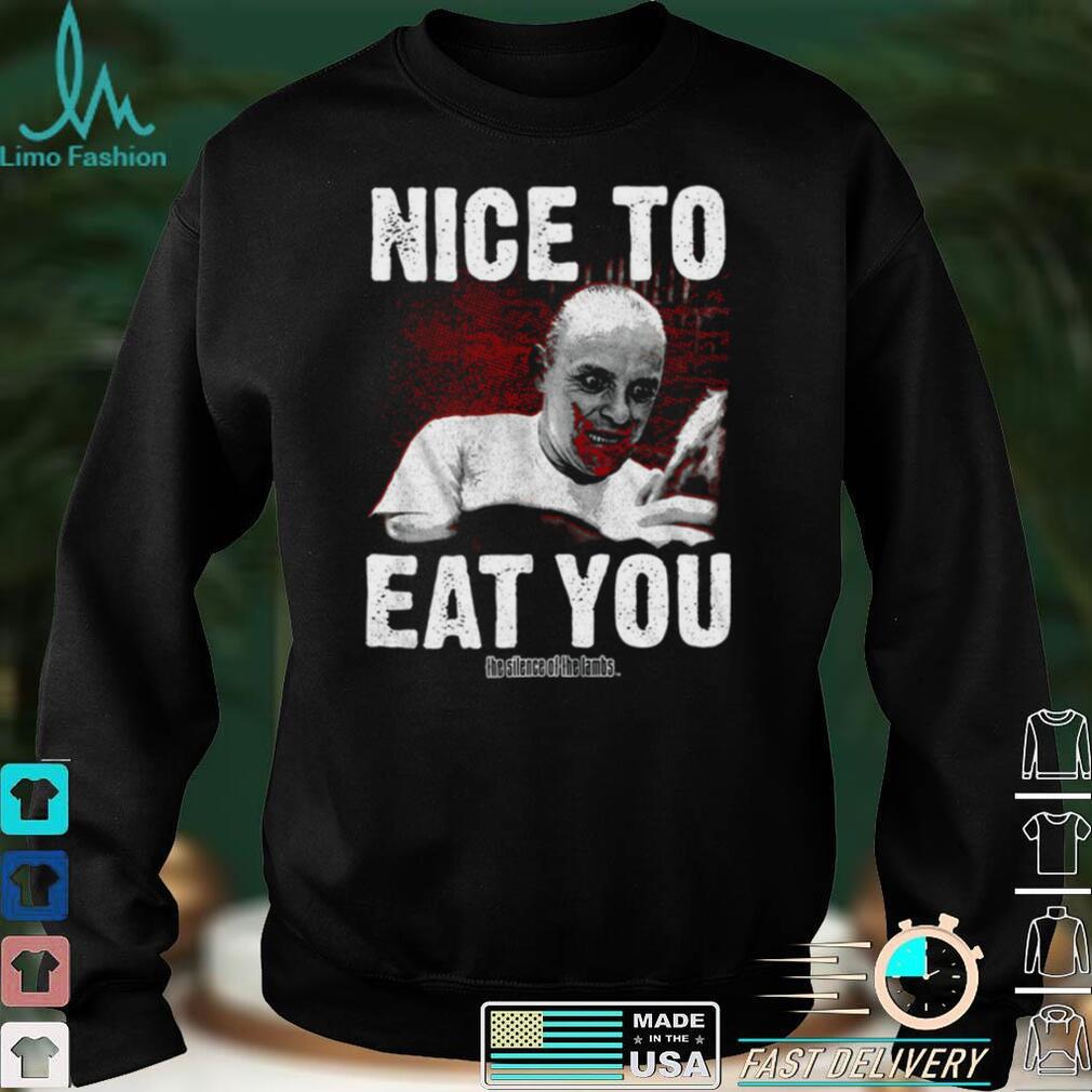 Silence of the Lambs Hannibal Nice to Eat You Mens T Shirt Silence of the Lambs Hannibal Nice to Eat You Mens T Shirt