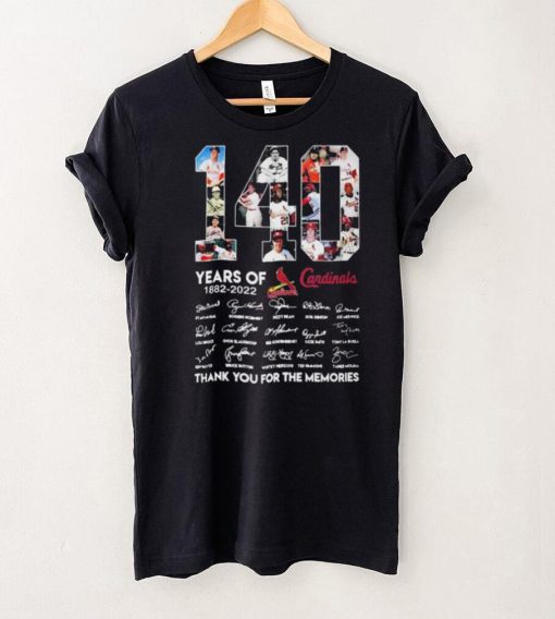 St Louis Cardinals 140th 1882 2022 Signatures Shirt