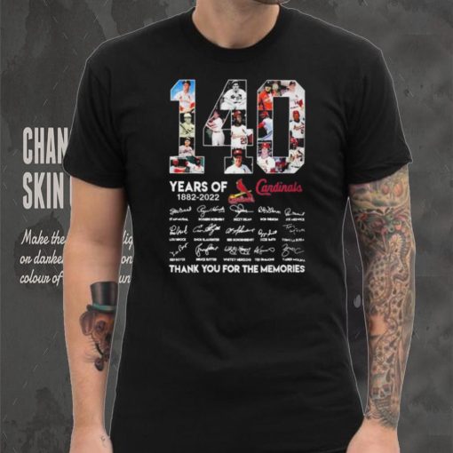 St Louis Cardinals 140th 1882 2022 Signatures Shirt