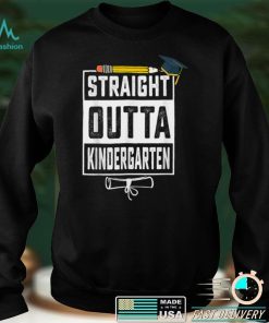 Straight Outta Kindergarten Pencil Class Of 2022 Graduation T Shirt