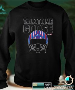 Talk To Me Goose Maverick Helmet Top Gun T Shirt