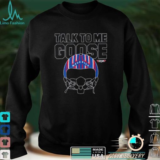 Talk To Me Goose Maverick Helmet Top Gun T Shirt