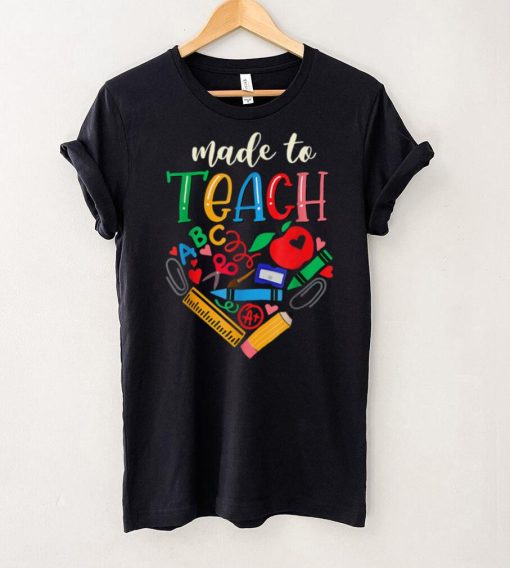 Teacher Made To Teach Design Cute Graphic For Men Women T Shirt (2)