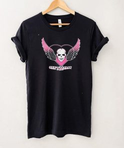 The Hitman Bret Hart Skull Wings Logo T Shirt