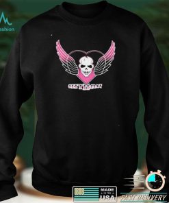 The Hitman Bret Hart Skull Wings Logo T Shirt