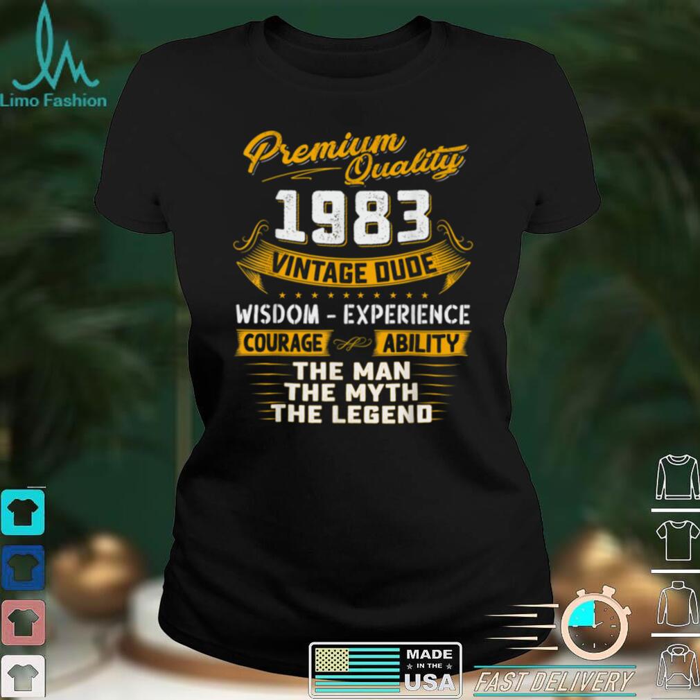 The Man The Myth Legend 1983 40th Birthday Gift 40 Years Old T Shirt