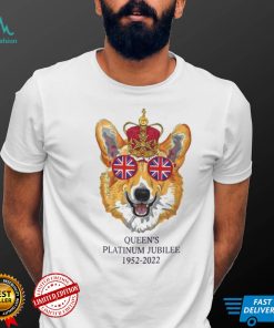 The Queens Platinum Jubilee 1952 2022 Corgi Union Jack T Shirt