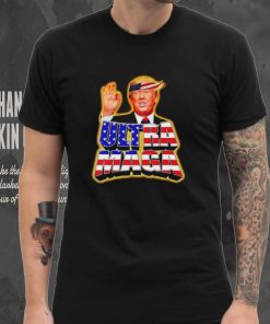 Ultra Maga Trump Background Flag America T Shirt