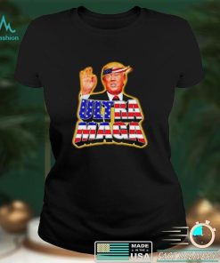 Ultra Maga Trump Background Flag America T Shirt