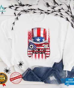 Video Game Controller 4th Of July Flag Kids Boys Teens T Shirt