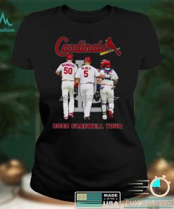 Wainwright Yadier Molina and Pujols the last dance St. Louis Cardinals 2022 Farewell Tour signatures shirt