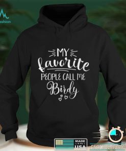 Womens Birdy Grandma My Favorite People Call Me Birdy V Neck T Shirt