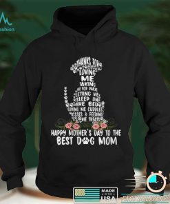 Womens Happy Mother’s Day Dog Mom V Neck T Shirt