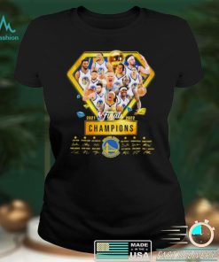 2021 2022 NBA Finals Champions Golden State Warriors Team Signatures Shirt