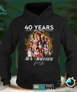 40 Years 1983 2023 Amy Winehouse Signatures Shirt