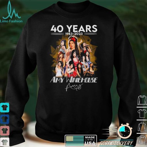 40 Years 1983 2023 Amy Winehouse Signatures Shirt