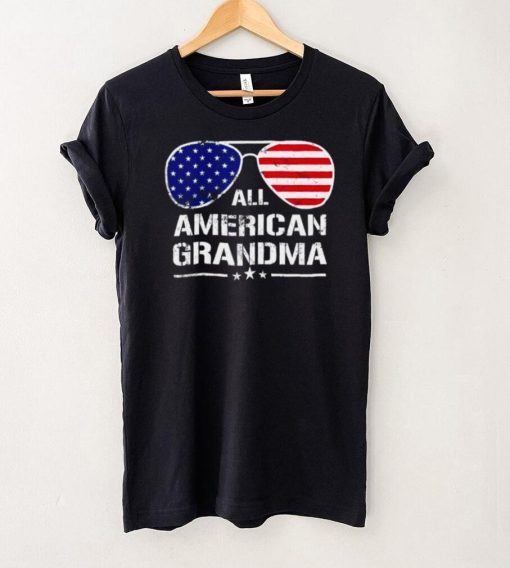 All American grandma American flag patriotic 4th of july shirt