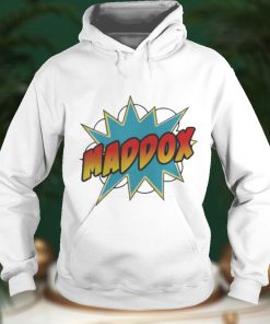 Boys Maddox Name Comic Book Superhero Shirts