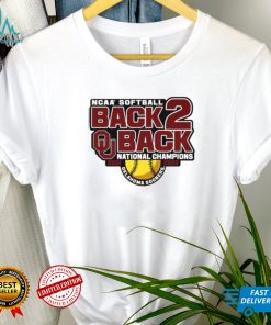 Crimson Oklahoma Sooners Back to Back NCAA Softball Womens College World Series Champions Unisex T Shirt