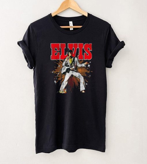 Elvis Presley Vintage Unisex Short Sleeve Reprint Black Cotton T Shirt