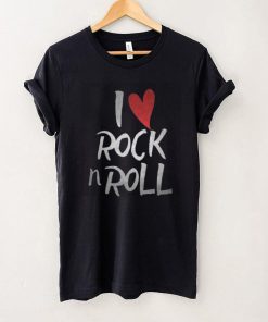 I Love Heart Rock N Roll Music For Boys & Girls Rocker Fans T Shirt