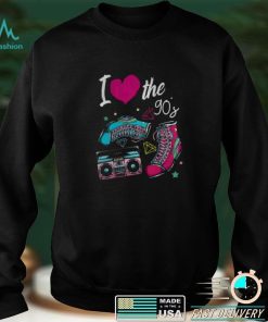 I Love the 90s 1990 Nineties Music Party Vintage Retro Funny T Shirt