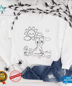 Kids Cat Coloring Book Shirt For Kids Kitten Painting Shirts