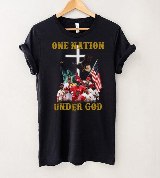 One Nation Under God Adam Wainwright St Louis Cardinals T Shirt