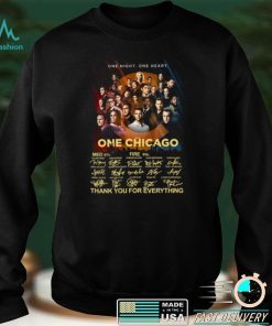 One Night One Heart One Chicago Signatures Thank You For The Memories Shirt