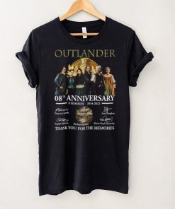 Outlander 08Th Anniversary 6 Seasons 2014 2022 Memories Signatures Shirt
