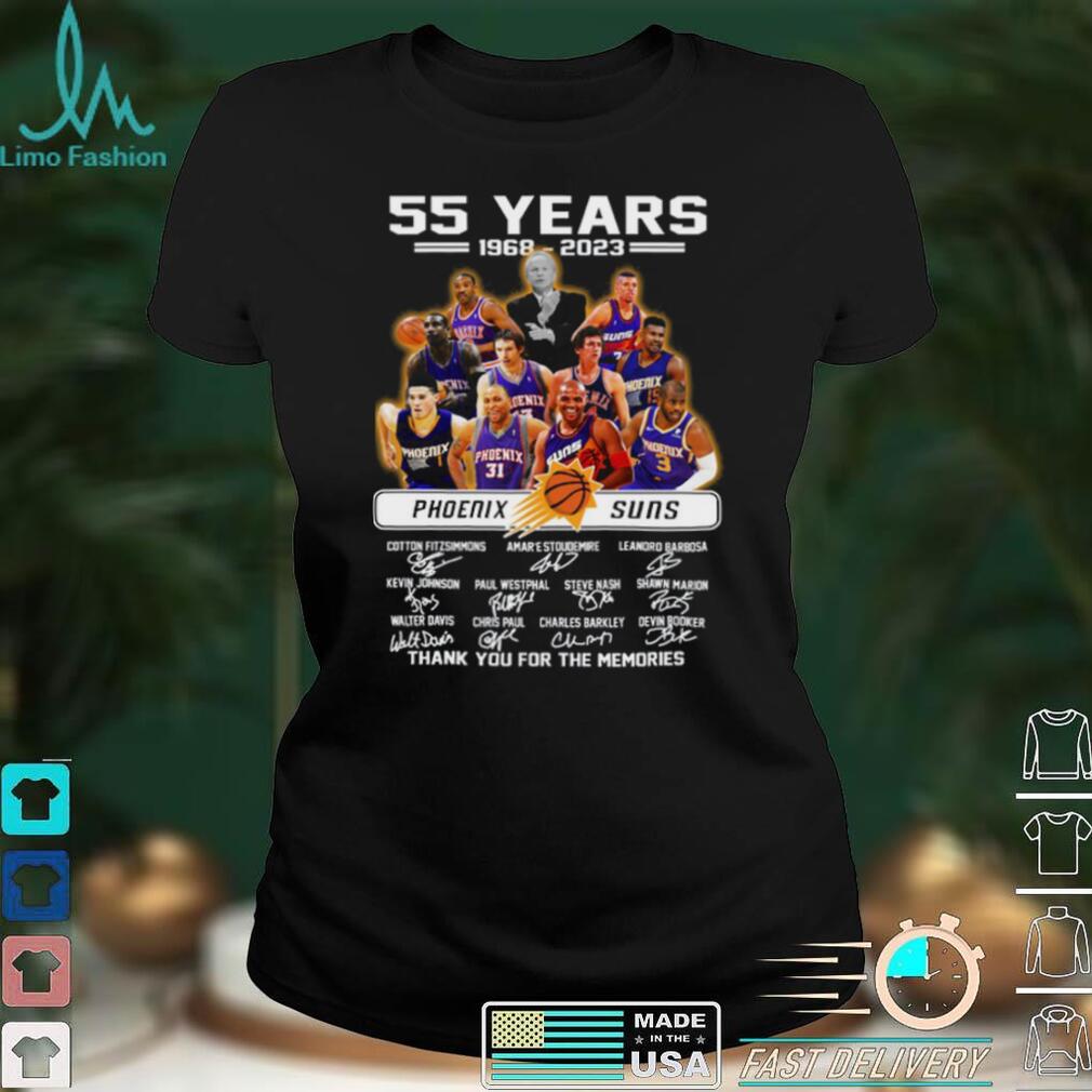 Phoenix Suns 55th anniversary 1968 2022 memories signatures shirt