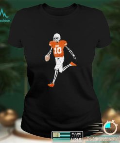 QBU Football Skeleton funny T shirt