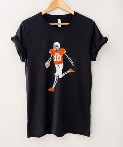 QBU Football Skeleton funny T shirt