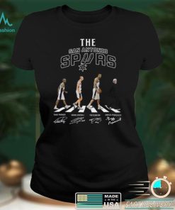 San Antonio Spurs walking Abbey Road signatures t shirt