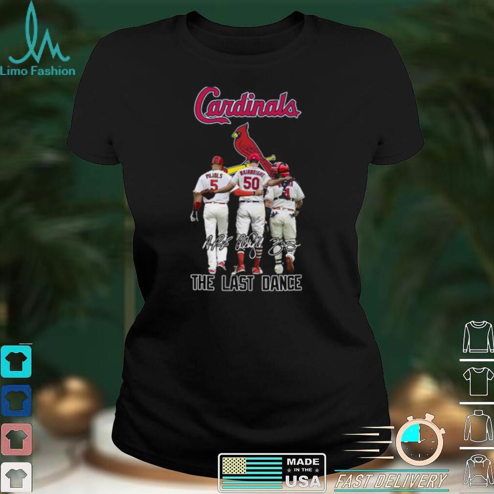 St Louis Cardinals Adam Wainwright Albert Pujols And Yadier Molina The Last Dance Signatures Shirt