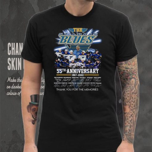St. Louis Blues 55th anniversary 1967 2022 memories signatures shirt