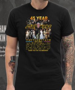 Star Wars 45th Anniversary 1977 2022 Movie Film t shirt