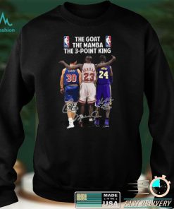 Stephen Curry #30 Kobe Bryant #24 Michael Jordan #23 champion legends signed t shirt