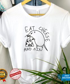 Street Art Sticker Eat Cheese And Sin Mice Shirt