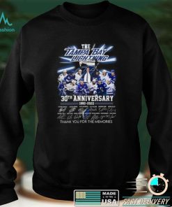 Tampa Bay Lightning 30th Anniversary 1992 2022 signatures shirt