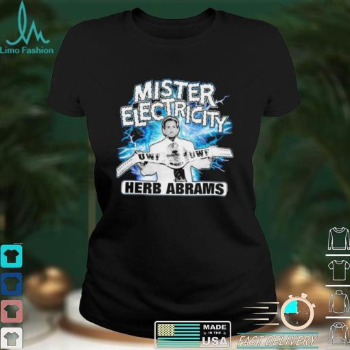 UWF’s Mister Electricity Herb Abrams 2022 T shirt
