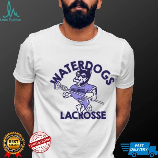 Waterdogs Lacrosse Logo Ladies Boyfriend Shirt