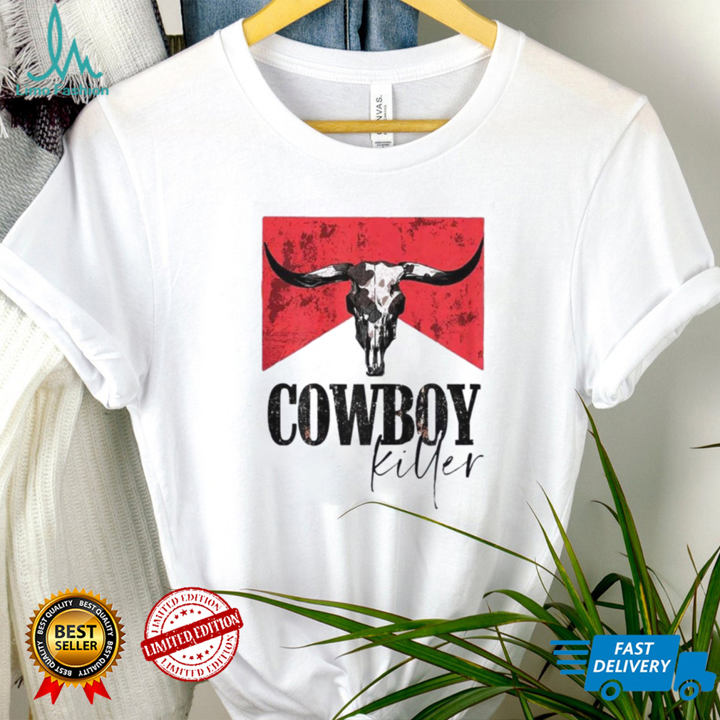 Western Cowgirl vintage Punchy Cowboy Killers bull horn T Shirt