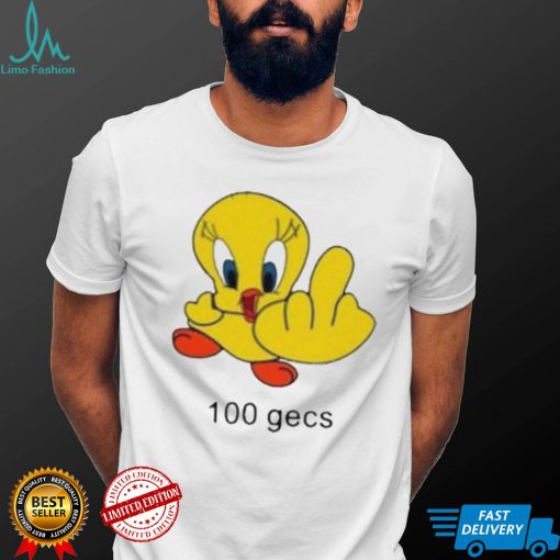 100 gecs Little Bird Middle Finger shirt