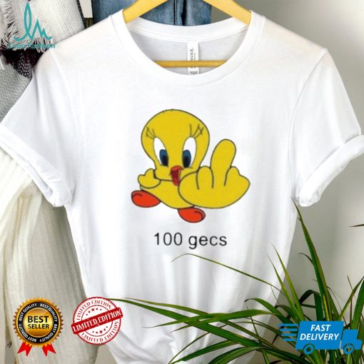 100 gecs Little Bird Middle Finger shirt
