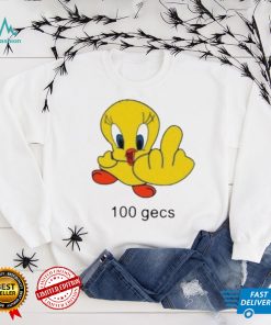 100 gecs Little Bird Middle Finger shirt