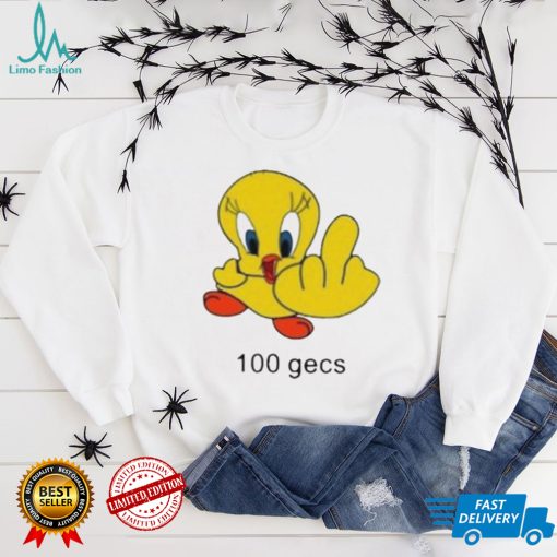 100 gecs Little Bird Middle Finger shirt