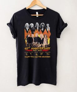 1977 2022 Def Leppard 45th Anniversary Signatures For Fans T Shirt