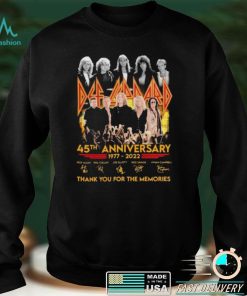 1977 2022 Def Leppard 45th Anniversary Signatures For Fans T Shirt